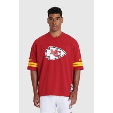Imagem de Camiseta Mitchell & Ness Oversize Collab Baw x NFL Kansas City Chiefs Masculino-Masculino