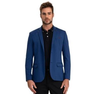 Imagem de Blazer Masculino Slim Docthos Premium Malha Lisa Cor:;Tamanho:48;Gênero:Homem-Masculino