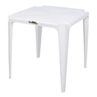 Imagem de Mesa Plastica Quadrado Branco Mor
