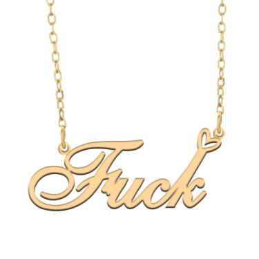 Imagem de A168A Colar com nome personalizado, personalizado, banhado a nome para mãe, filha, amizade, mulheres, dia dos namorados, Natal, aniversário, ano novo, Metal, Sem pedras preciosas