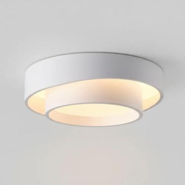 Imagem de Plafon Moderno Gemini Branco 40cm Led 30W 3 em 1 Bivolt 16591-PL