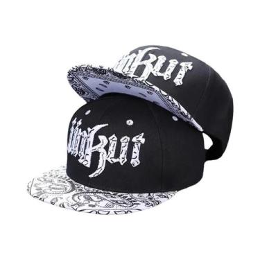 Imagem de Boné De Beisebol Masculino Ajustável Com Aba Reta, Estilo Hip-hop, Bor