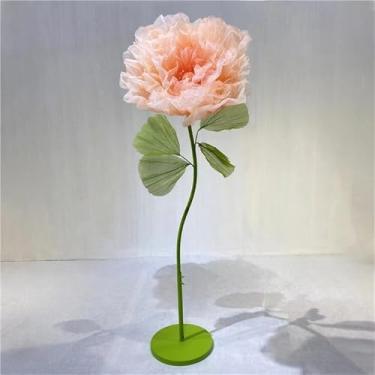 Imagem de Flores artificiais gigantes, decorações florais de seda grandes para casamentos, vitrines e adereços de fotografia - Perfeito para fundos de eventos e exibições