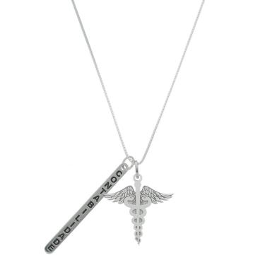 Imagem de Colar profissão contabilidade prata 925