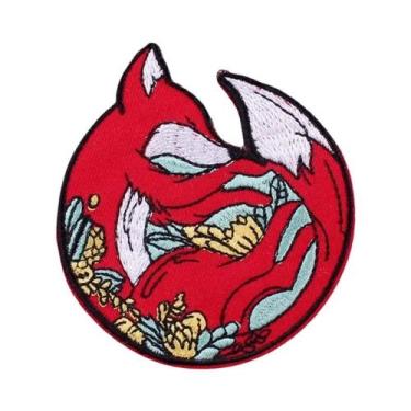 Imagem de Patch Bordado De Raposa Anime Desenho Animado Termocolante Para Roupas