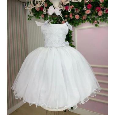 Imagem de Vestido Marie Mariely Infantil, Branco, 8