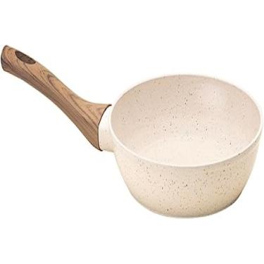 Imagem de Frigideira Cerâmica Antiaderente 22cm Mimo Style Linha Marmol Cook Para Fogão Indução Panela De Aluminio Multiuso