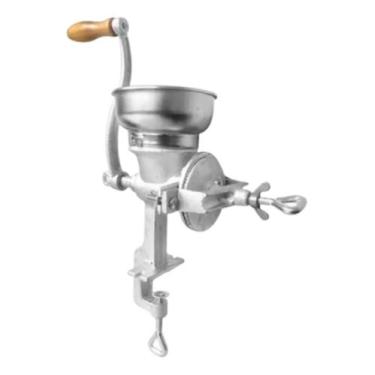 Imagem de Máquina De Moer Café Soja Cereais Grãos Manual Desmontável Prateado - 