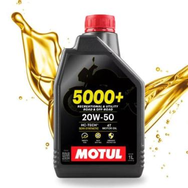 Imagem de Óleo Motul 5000 20w50 Semissintético 4 Tempos 1 Litro