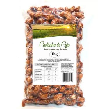 Imagem de Castanha De Caju Caramelizada Com Gergelim Premium Crocante - Dosenatu