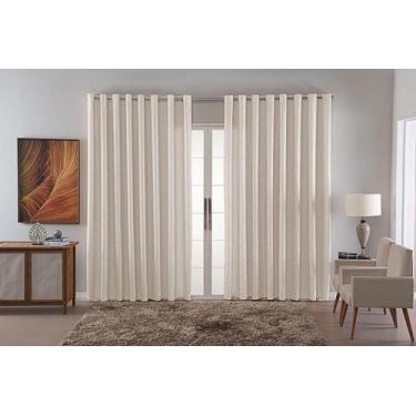 Imagem de cortina sala quarto decoraçao jacquard tecido luxo 4,00x2,80 cor:avela