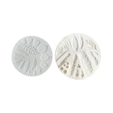 Imagem de Conjunto De Moldes De Silicone Para Guirlanda De Folhas E Pinhas, 2 Pe
