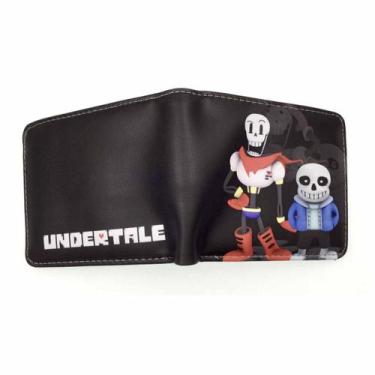 Imagem de Carteira Undertales Sans Papyrus Anime Characters Slim BiFold - Yiweis