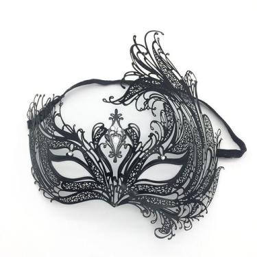 Imagem de Máscara de cosplay para festa de Halloween Metal Half Face C Prop - yi