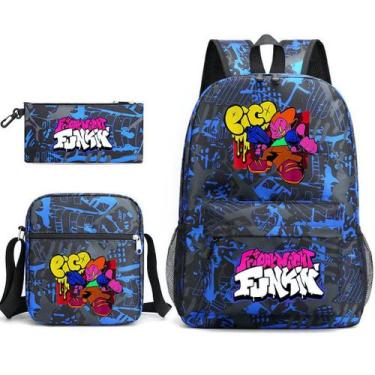 Imagem de Mochila 3 unidades/conjunto de anime Black Fridays Nights para criança