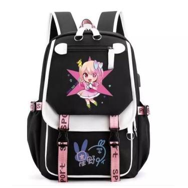 Imagem de Mochila escolar Oshis No Ko Hoshinos Ai Cartoon Kids Canvas - yiweisai