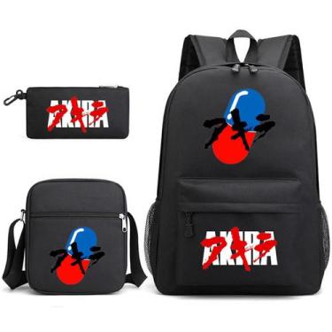 Imagem de Mochila Akiras Cartoon Kids School 3 unidades/conjunto de lona - yiwei