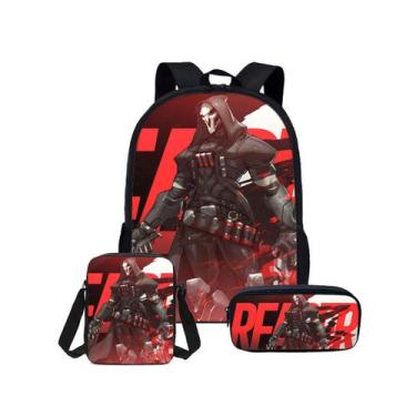 Imagem de Conjunto de mochilas escolares Reapers de 3 peças para estudantes - Yi