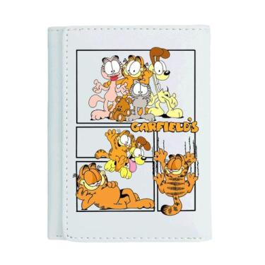 Imagem de Carteira Garfields Anime Characters Slim Bifold PU em couro PU - Yiwei