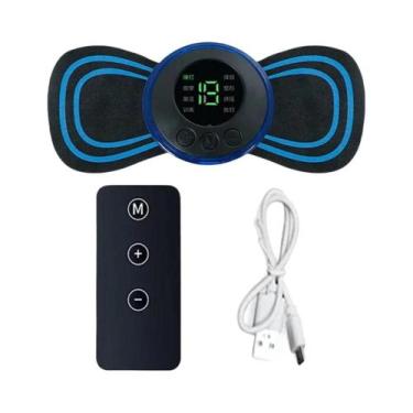 Imagem de Mini Massageador Elétrico Portátil EMS Para Pescoço E Ombros Com Terap