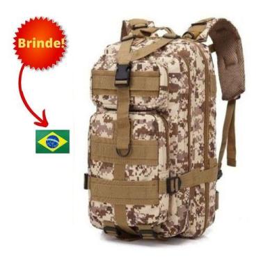 Imagem de Mochila Tática Militar Impermeável Reforçada 40 Litros - GN, Deserto