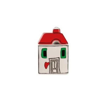 Imagem de Açucareiro em cerâmica Egan Le casette vermelho