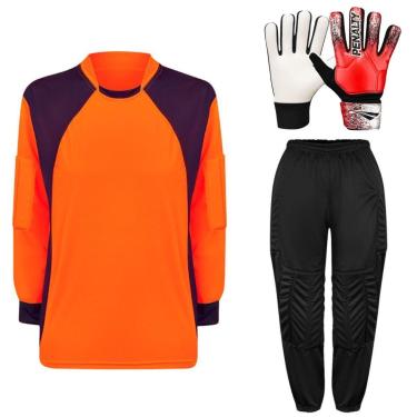 Imagem de Kit Para Goleiro Juvenil Camisa + Calça Acolchoada + Luva De Goleiro Penalty-Unissex