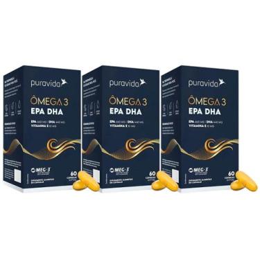 Imagem de 3x Ômega 3 660 Mg De Epa 440 Mg De Dha Pura Vida - Puravida
