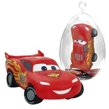 Imagem de Carrinho De Brinquedo No Ovo Carros DIsney Infantil Relâmpago McQueen 