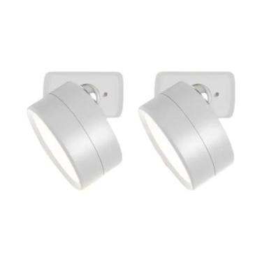 Imagem de Luminárias De Parede LED Sem Fio Reguláveis 2 Peças Magnéticas Recarre