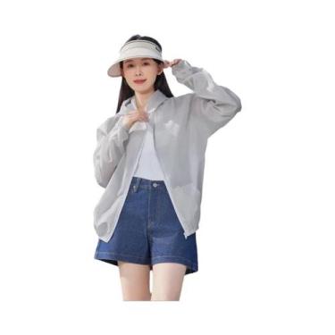 Imagem de Jaqueta Feminina De Secagem Rápida Anti-UV Para Proteção Solar De Verã