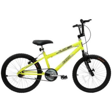Imagem de Bicicleta Cairu Aro 20 Mtb Reb Flash Boy - 317266 Amarelo Neon
