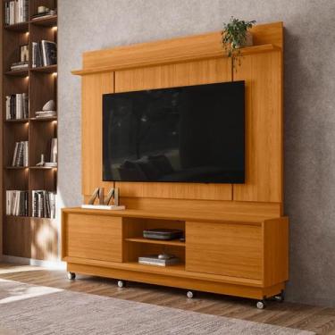 Imagem de Home Theater 183,5cm 2 Portas Para TV Até 75 Polegadas Com Rodízios Si