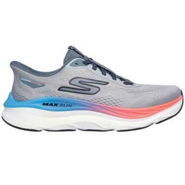 Imagem de TÊNIS SKECHERS MAX RUN SLIP INS CINZA MASCULINO-Masculino