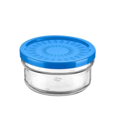 Imagem de Pote de Vidro com Tampa Le Damla Azul Marinho 415ml