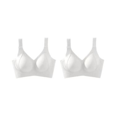 Imagem de Sutiã Sem Costura De Tamanho Grande Para Mulheres, Estilo Fino, Sem Fi