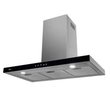 Imagem de Coifa de Parede Fischer Infinity 90cm Inox e Vidro com Painel Touch Screen Preto 220V