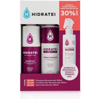 Imagem de Kit Hidratei Reconstrução Hidratei Reconstrução 250ml+200ml+250g