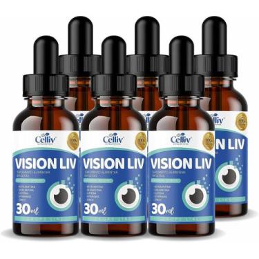 Imagem de Kit 6 Vision Liv - Astaxantina, Zeaxantina, Luteína, Vitaminas e Zinco