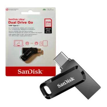 Imagem de Pen Drive. 256gb, Usb 3.0 Otg Ultra Dual Drive, Tipo C Sdddc3-256g-g46 Sandisk.