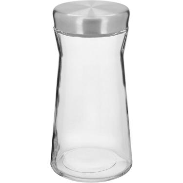 Imagem de KIT 4 POTE MANTIMENTOS HOME&CO COM TAMPA DE VIDRO 1 LITRO 21x11x11cm