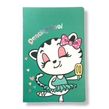 Imagem de Caderneta Caderno Animais Fofos Brochura Capa Flexível - Papelaria Cri