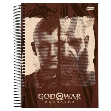 Imagem de Caderno Univ. 1x1 80Fls God Of War Kratos Atreus Capa Dura - jandaia, 