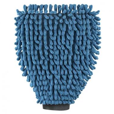 Imagem de Luva Automotiva de Microfibra para Limpeza Interna e Externa Azul 83% Poliéster 17% Poliamida Flashlimp