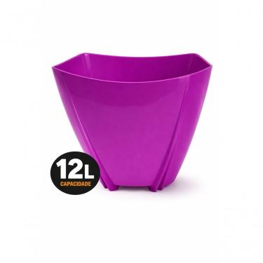 Imagem de Champanheira Violeta 12l Polipropileno Balde De Gelo Cachepô Utensílios Festa Bar Resta...
