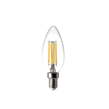 Imagem de Lâmpada Led Pix Filamento Vintage Vela E14 Clara Bivolt 2400k Luz Quente