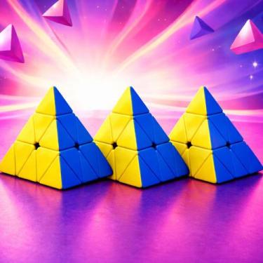 Imagem de Cubo Magico Piramide Brinquedo Infantil Divertido Interativo - - 99 To