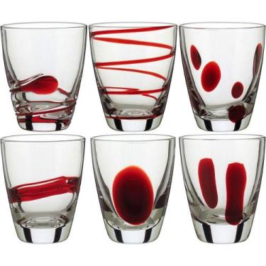 Imagem de Copo Licor 7X6X6Cm 90Ml Vidro Transp 6Pç - NH