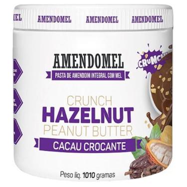 Imagem de Pasta De Amendoim Crocante Com Cacau 1kg - Amendomel
