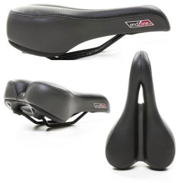 Imagem de Selim (banco) Velo Plush 3112 gel para Bicicleta MTB Pto Cinza